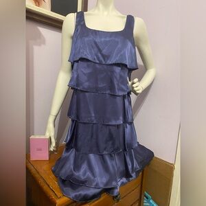 Narianna Midnight Blue Layered Mini Dress